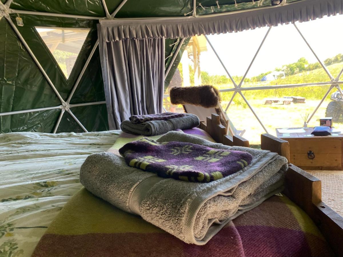 فندق Geodesic Dome Glamping لانيدلوز المظهر الخارجي الصورة